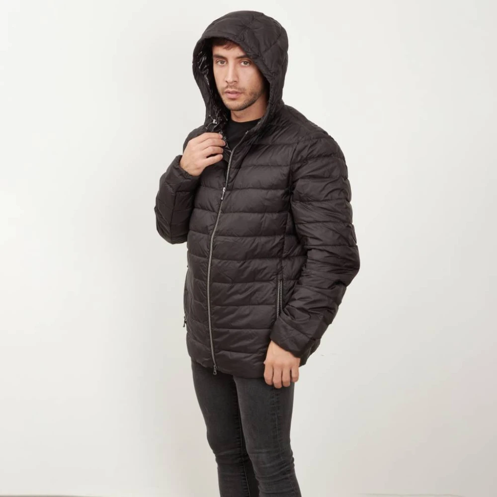 Geox Hood Jacket Black Heren