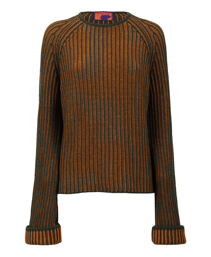 vert-pour-femmes-col-rond-avec-bordure-bicolore
