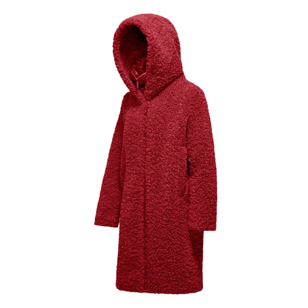 BomBoogie Sherpa Fleece Jas met Afneembare Capuchon Black Dames
