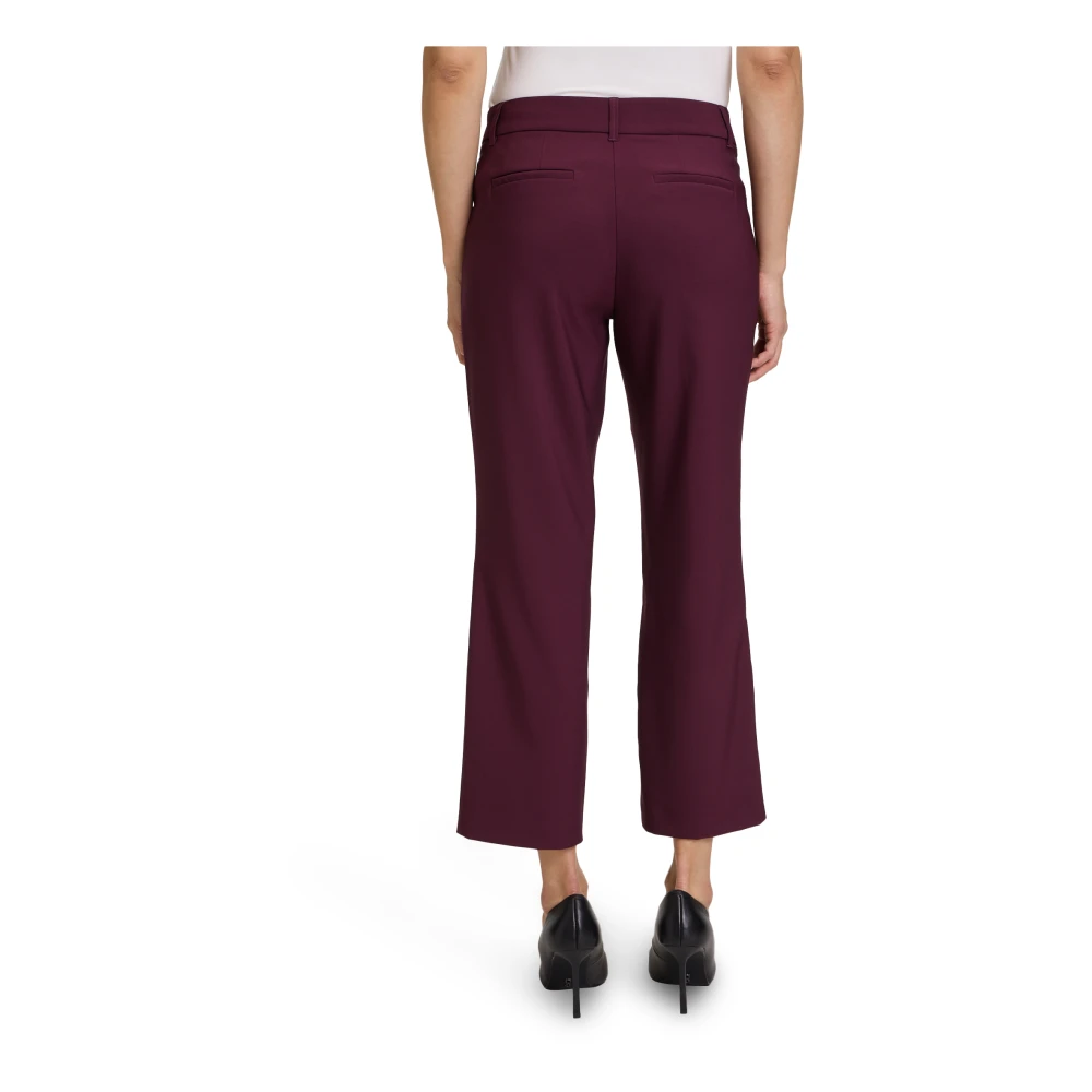 Betty Barclay Klassieke zakelijke broek met vouw Purple Dames