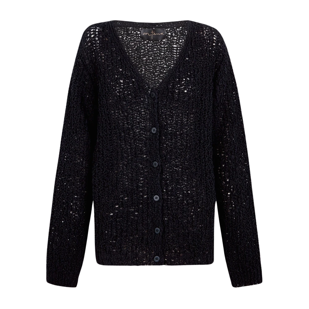 Cortana Blue Cárdigan De Punto Oversize - Female - Cardigans - M - Knitwear