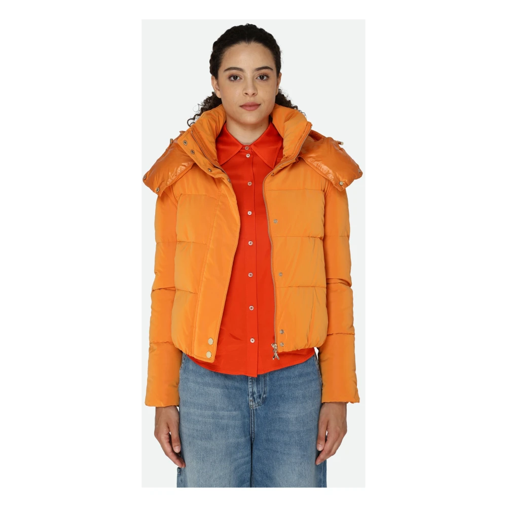 PATRIZIA PEPE Oranje Puffer Bomberjas Orange Dames