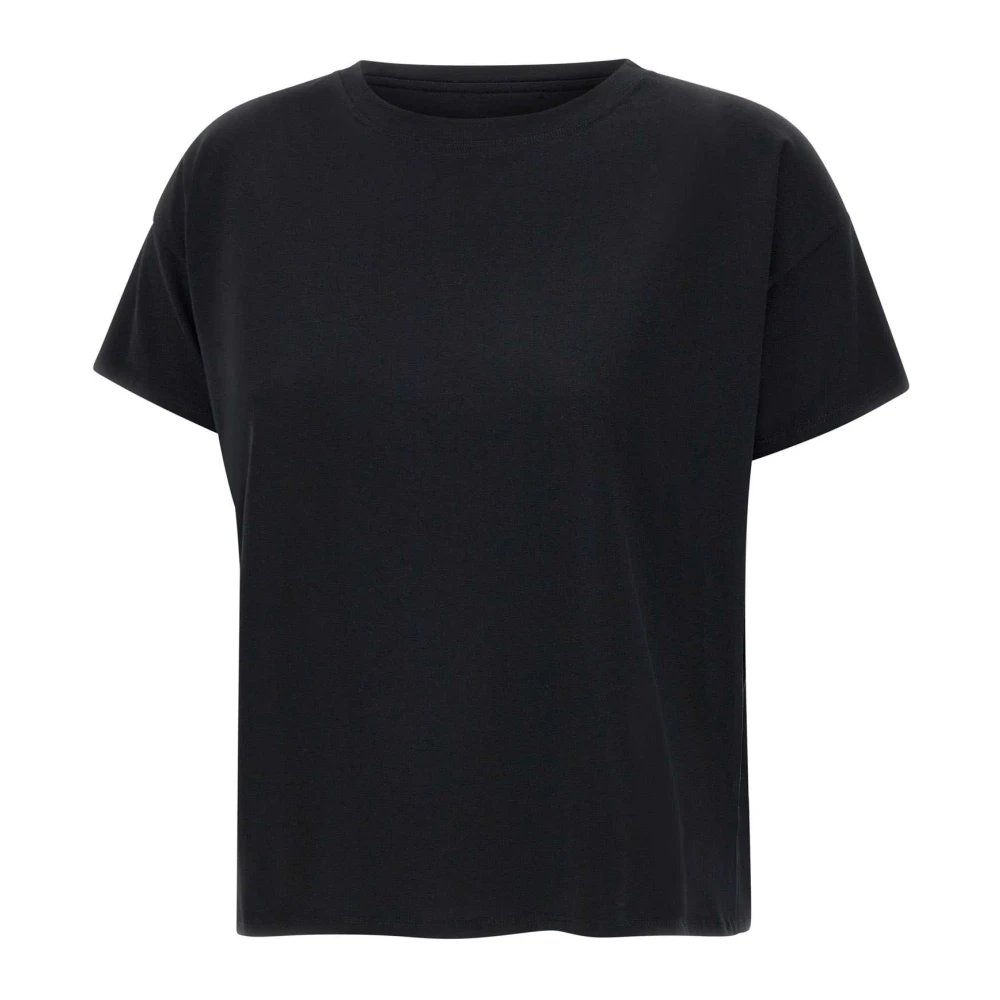 Loulou Studio Zwarte Supima-katoenen T-shirt Basiluzzo Black Dames
