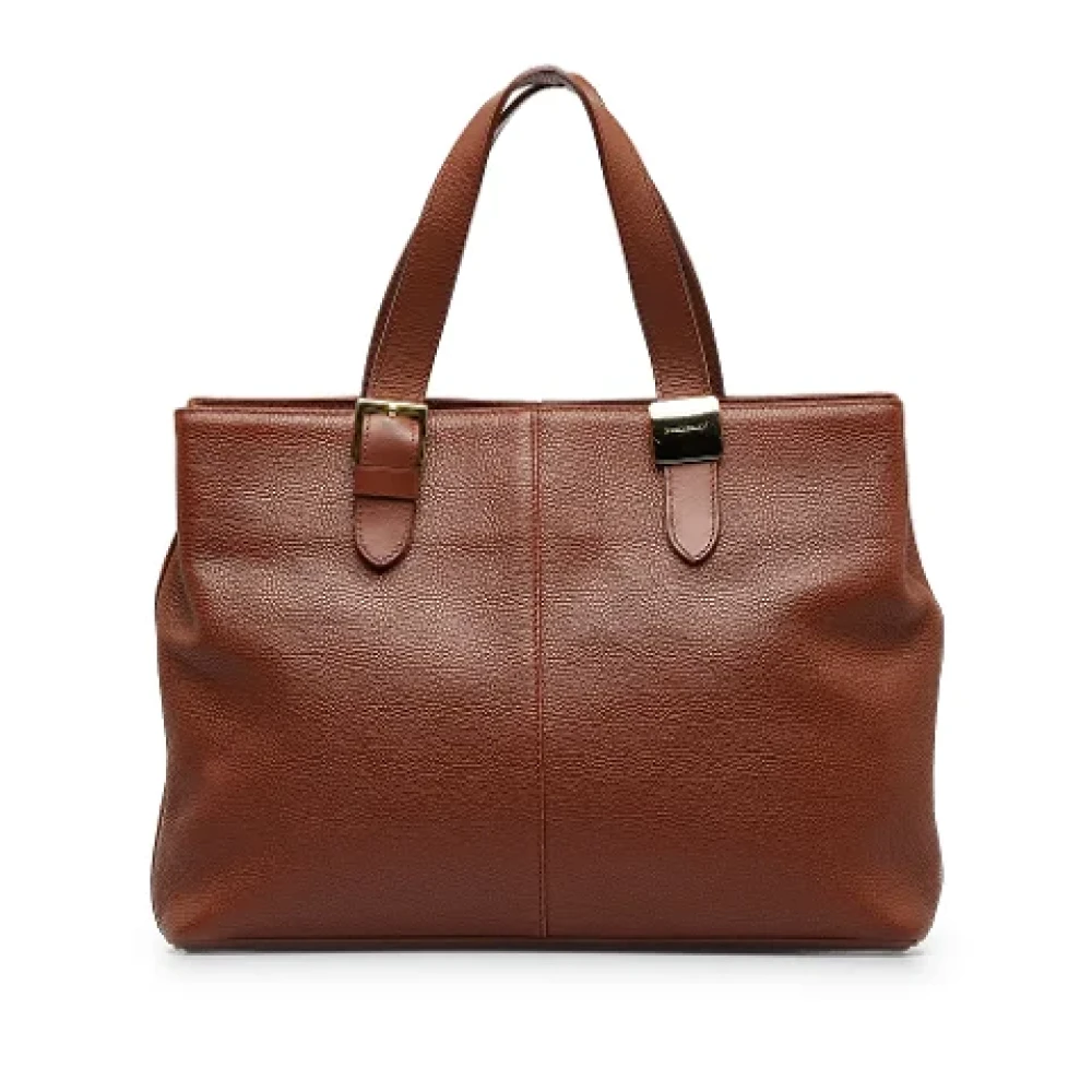 Burberry Vintage Pre-owned Leather totes Brown Dames
