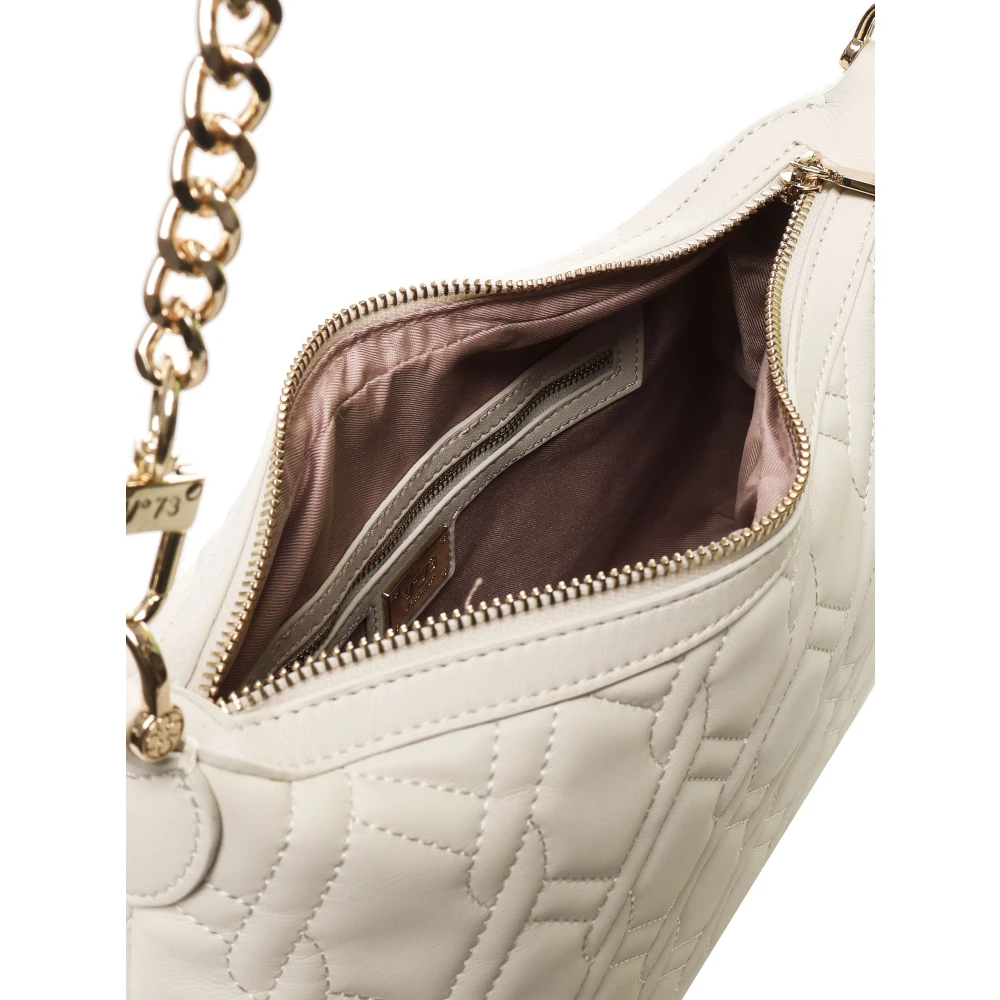 V73 Witte Gewatteerde Tas met Ritssluiting White Dames