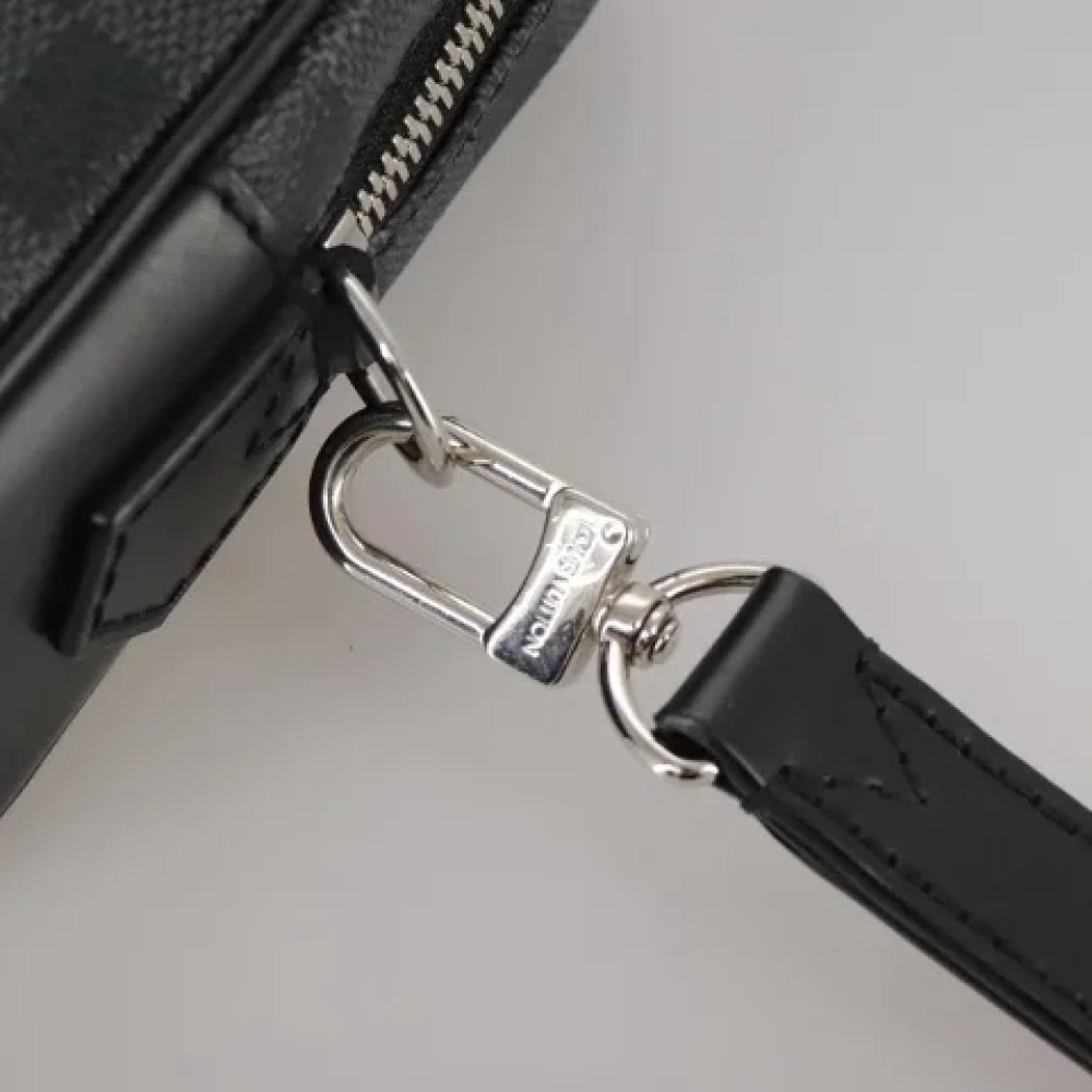 Louis Vuitton Vintage Pre-owned Canvas clutches Black Dames