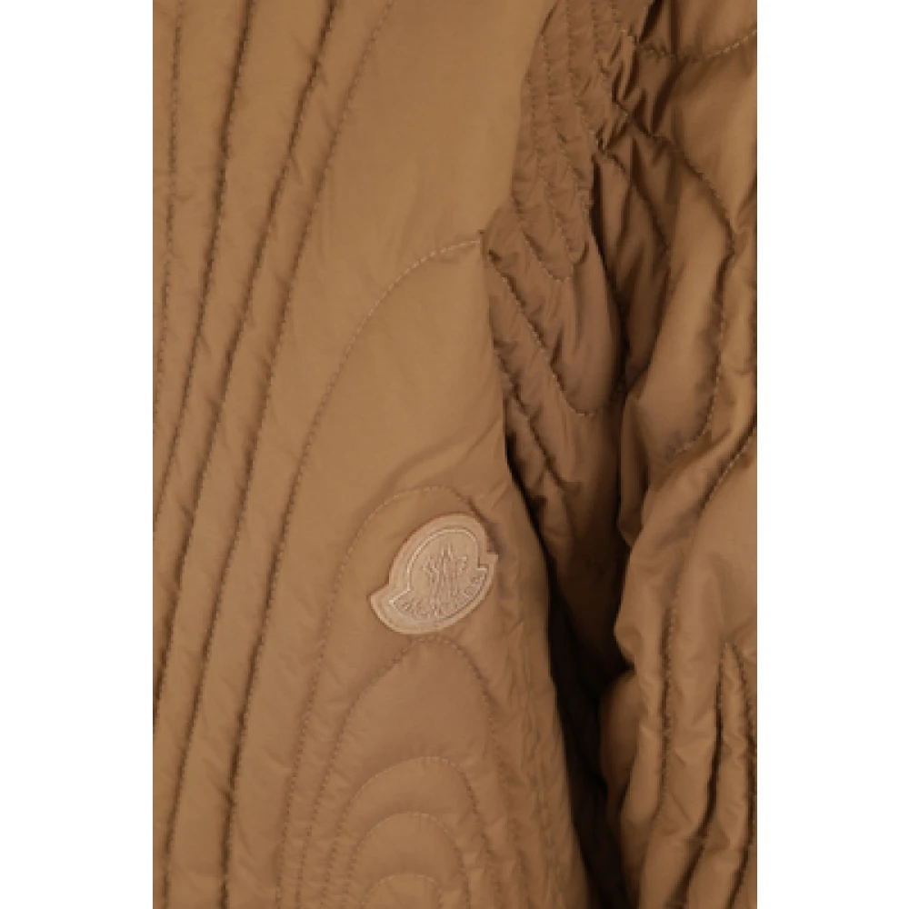 Moncler Grafische Beige Lichtgewicht Jas Brown Heren