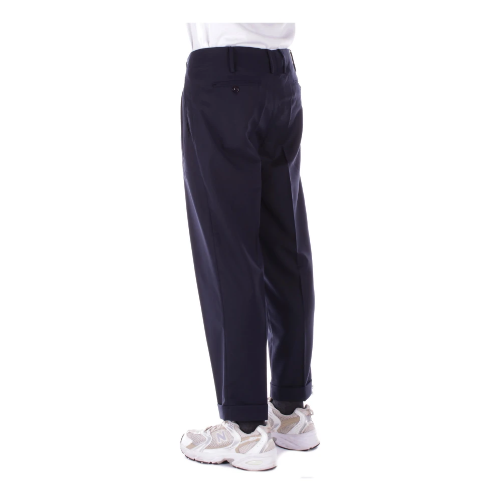 John Richmond Logo Front Zip Broek Saffierblauw Blue Heren