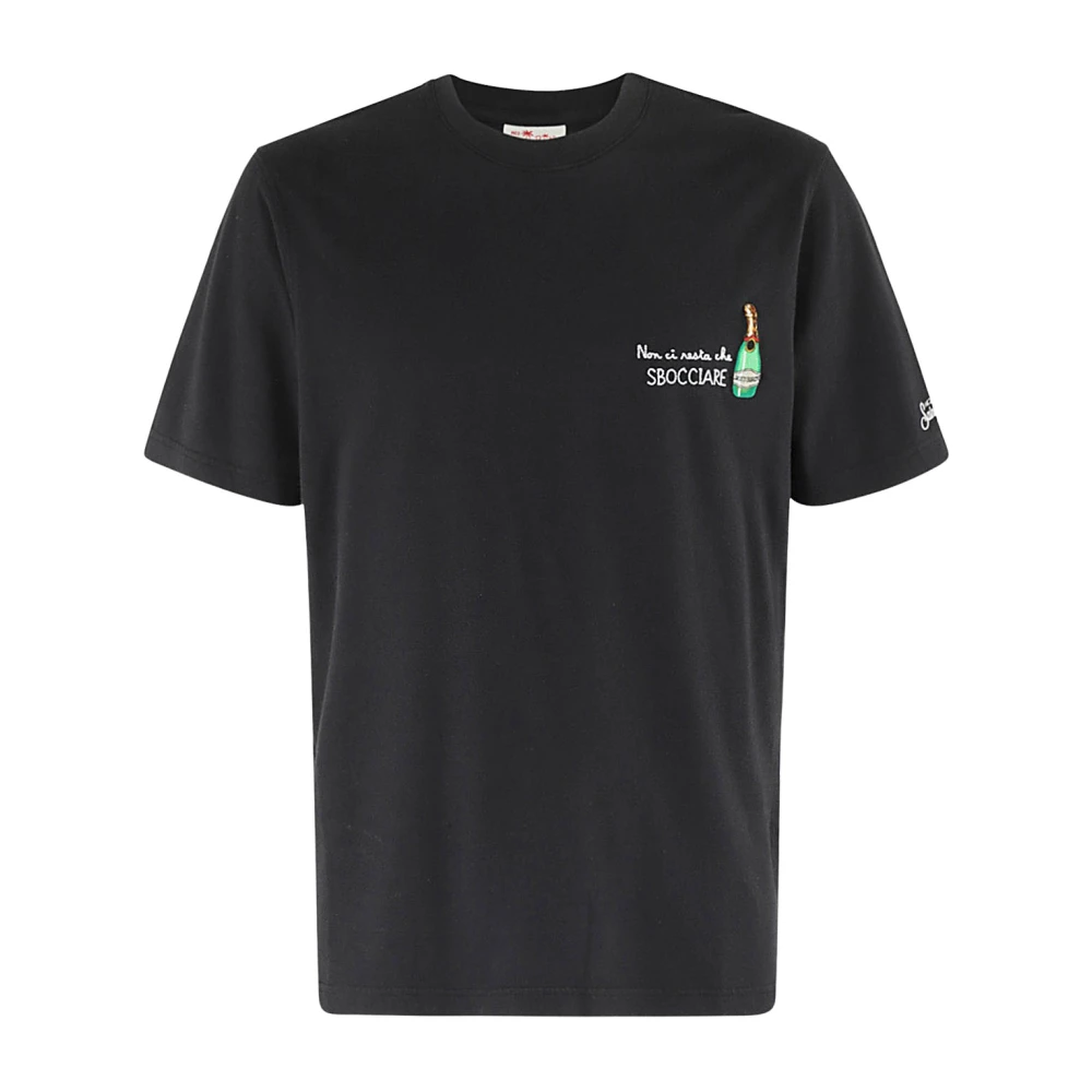 MC2 Saint Barth Geborduurd T-shirt Black Heren
