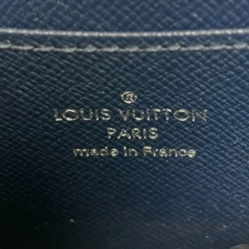 Louis Vuitton Vintage Pre-owned Fabric wallets Blue Dames