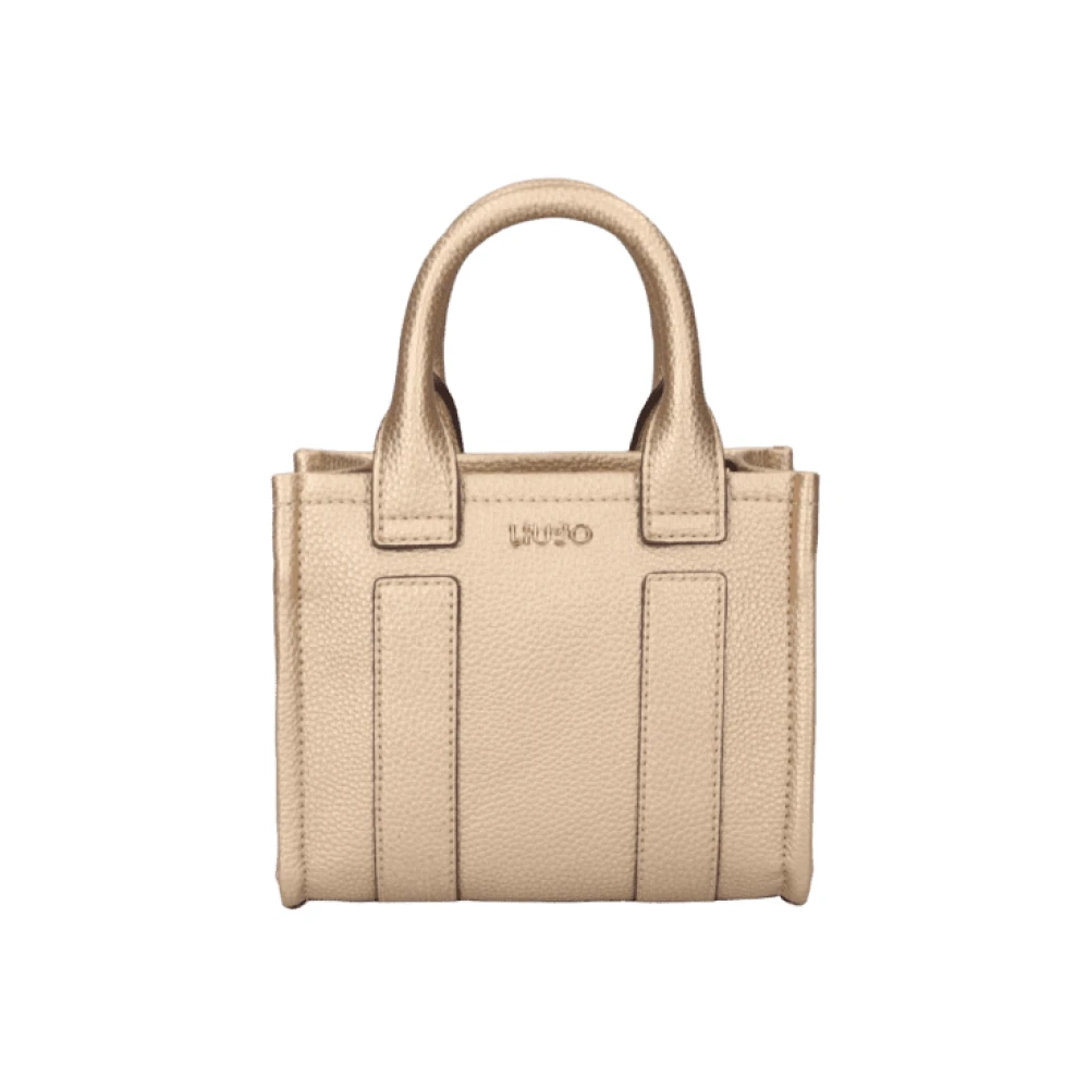 Liu Jo Zwarte Tote Tas met Verstelbare Band Beige Dames