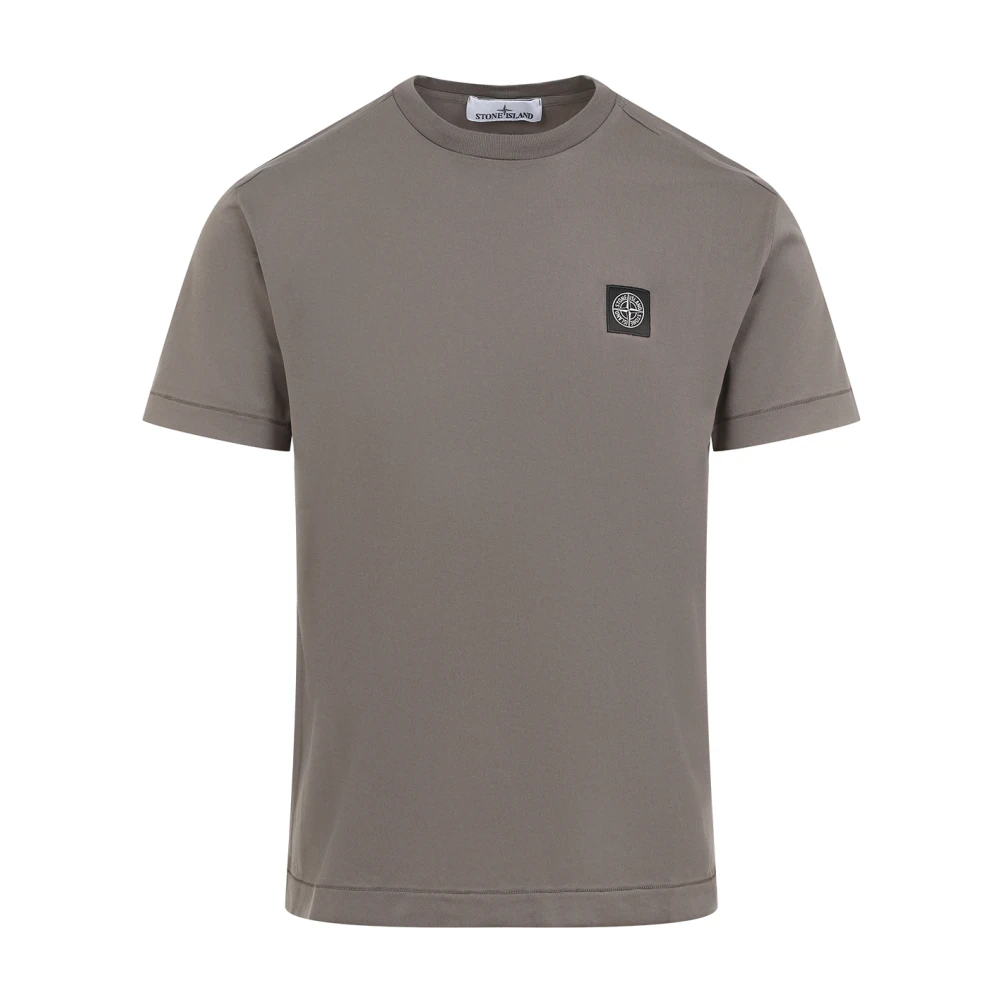 Stone Island Bruin Katoenen T-shirt Ronde Hals Brown Heren