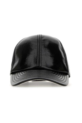 casquette-de-baseball-en-vinyle-noir