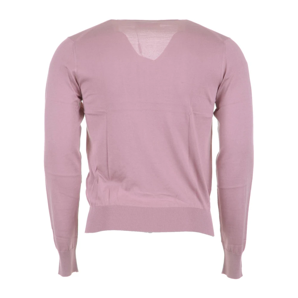 Dolce & Gabbana Heren V-hals Pullover Trui Pink Heren