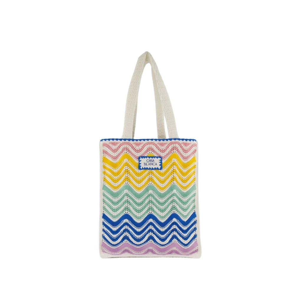 Casablanca Gradient Wave Gehaakte Shopper Tas Multicolor Dames