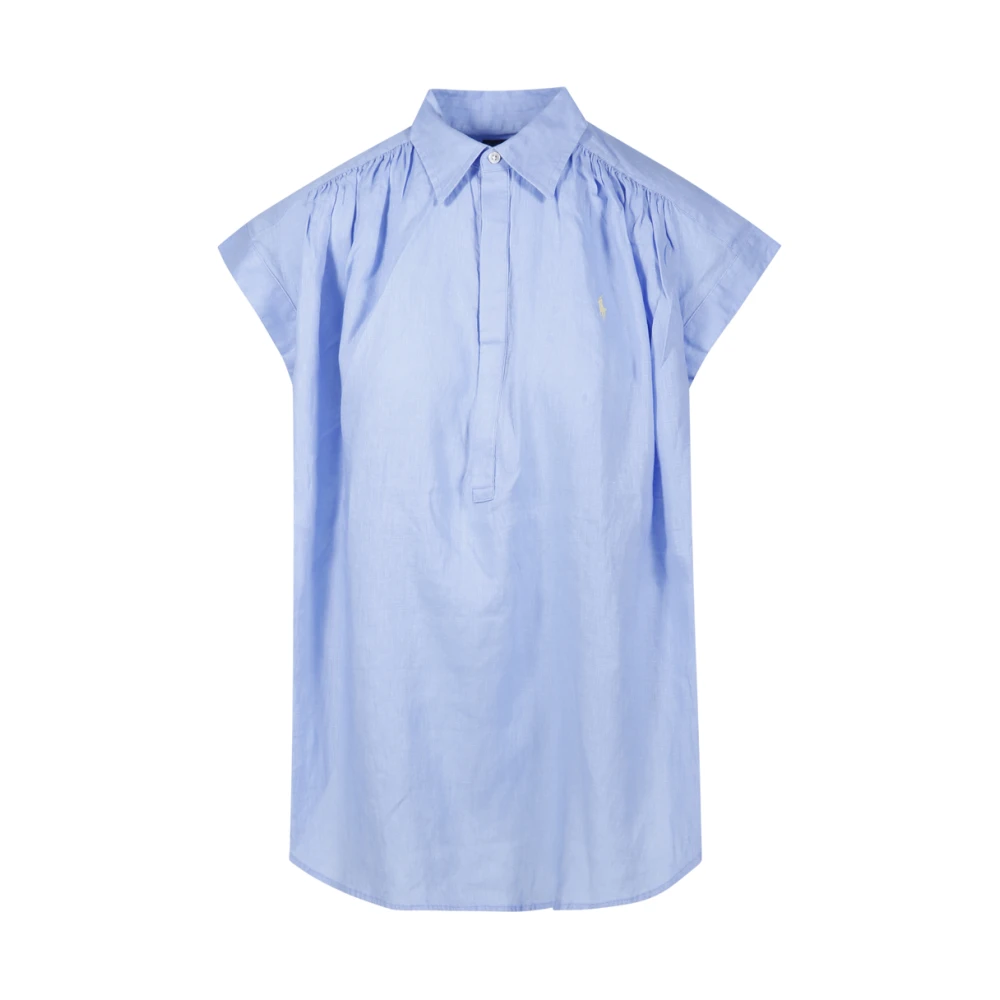 Ralph Lauren Knopen Voor Shirt Blue Dames