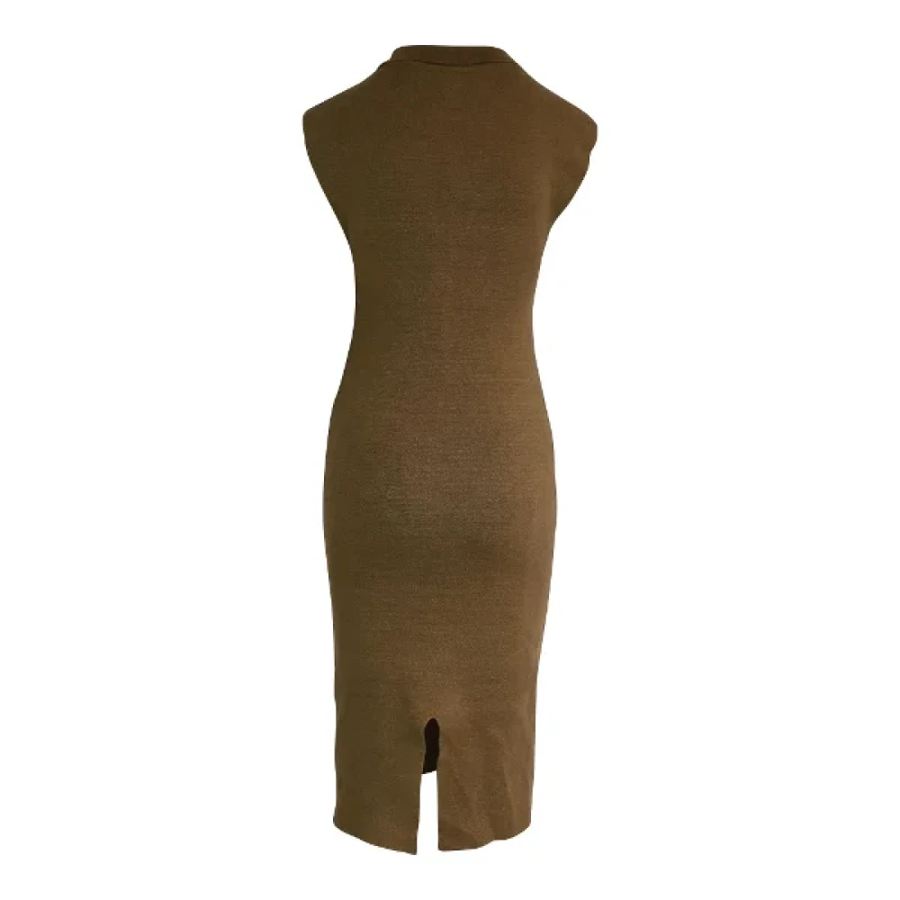 Jacquemus Pre-owned Knit dresses Brown Dames