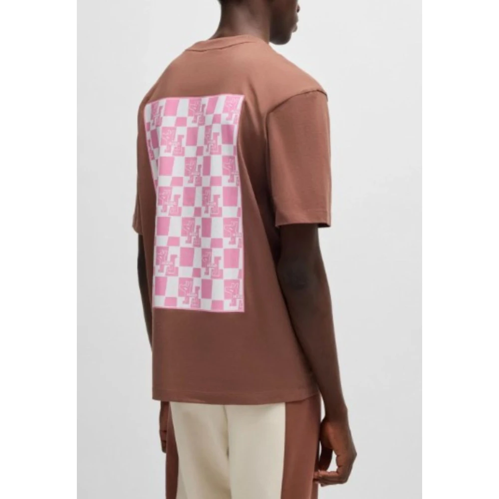 Hugo Boss Heren Nabric T-shirt Brown Heren
