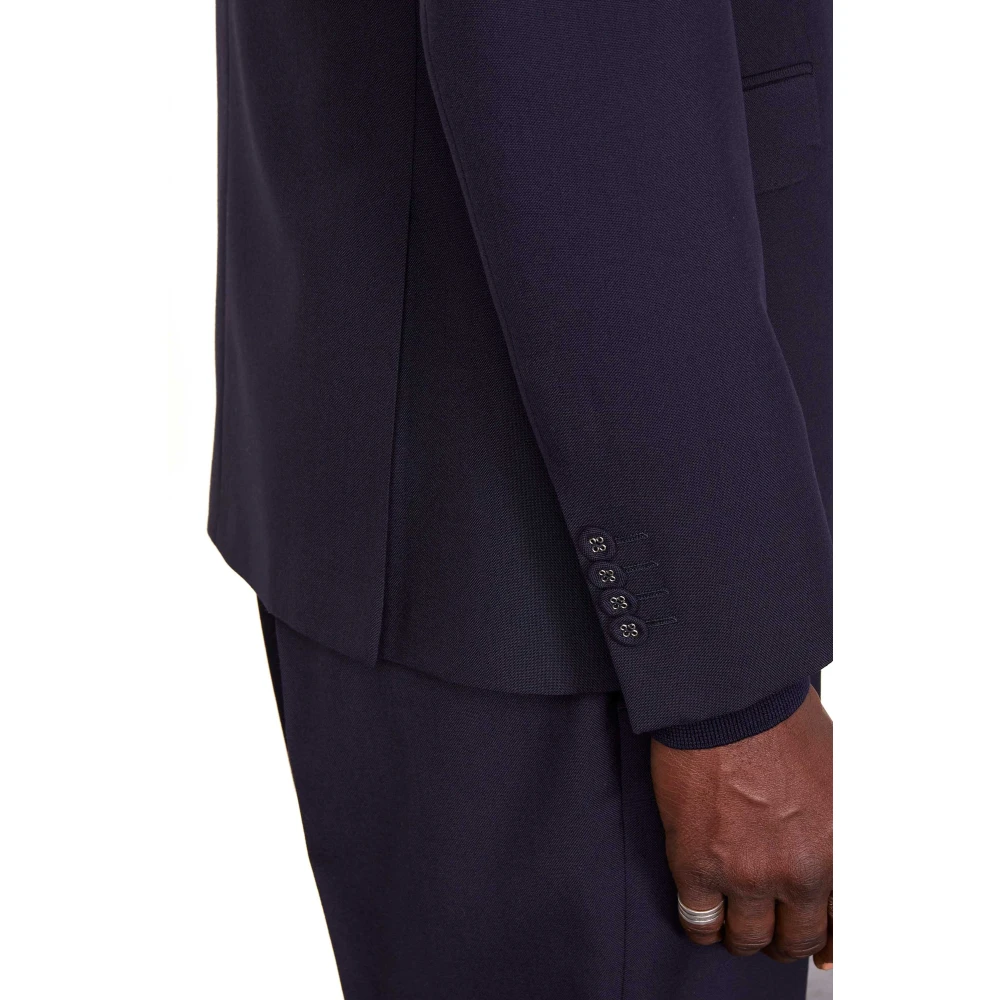 Officine Générale Blauwe Wol 3ply Jas Blue Heren