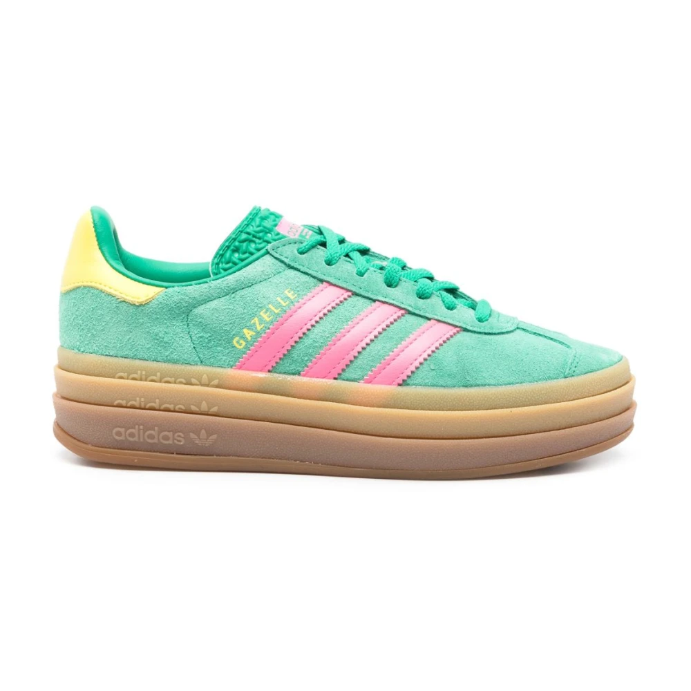 Adidas Women's Green Trainers With Signature Stripes - Trainers - 5 Uk - Sport