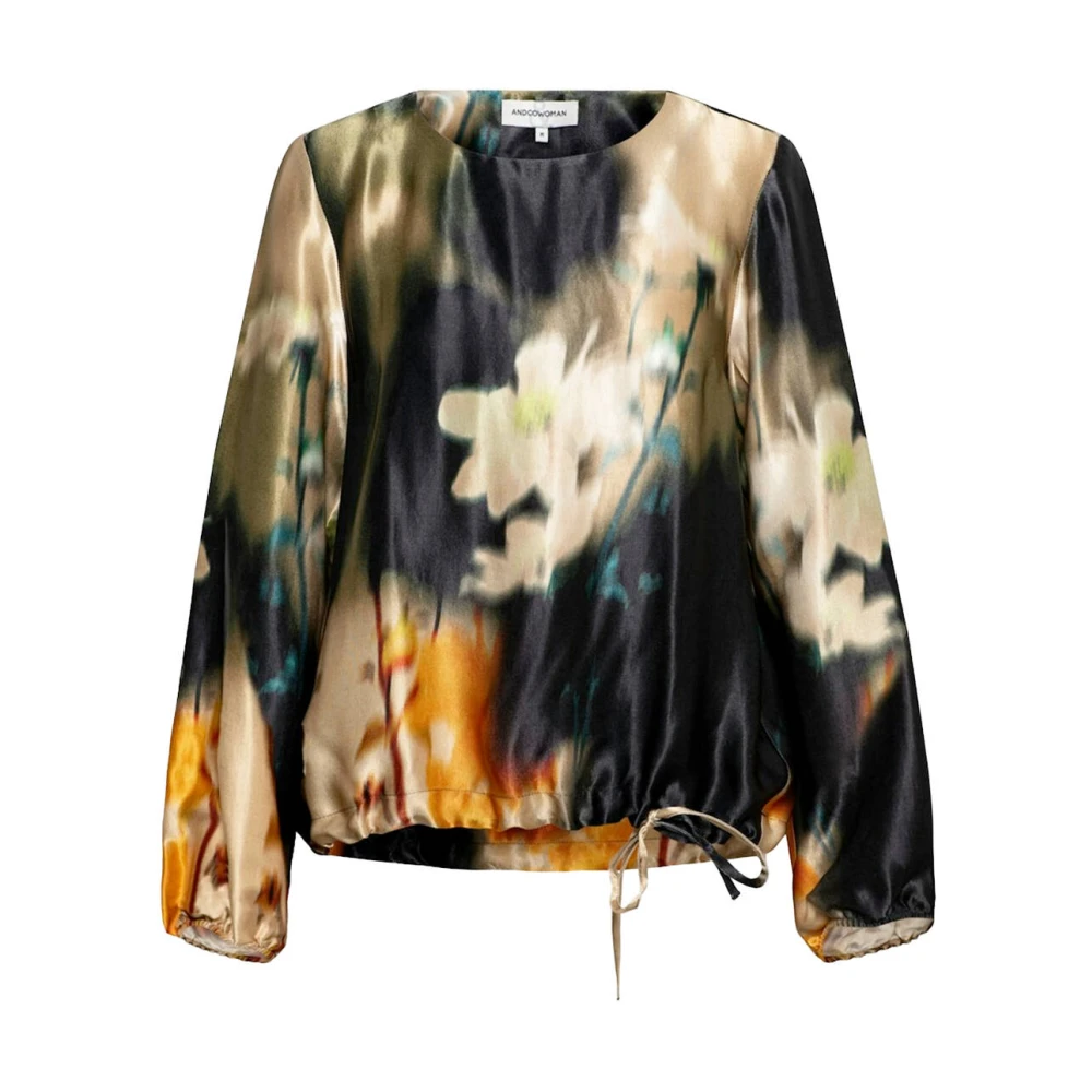 &Co Woman Bloemen lange mouw top Alexandra Multicolor Dames