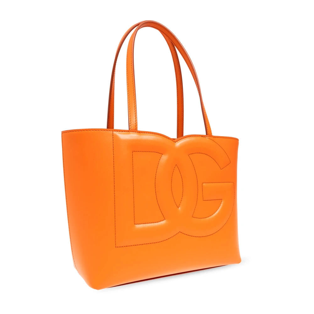 Dolce & Gabbana Tas DG Logo type shopper Orange Dames