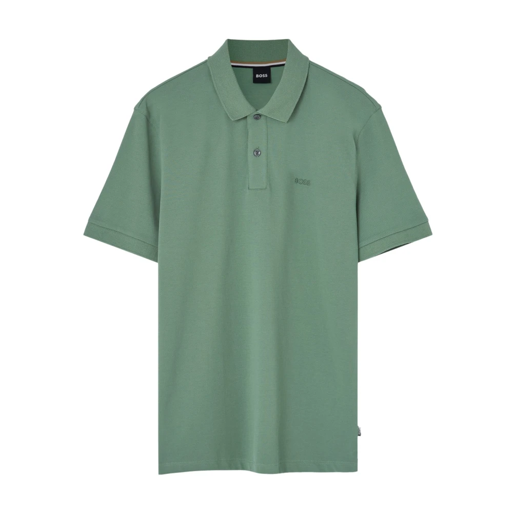 Boss Groen Poloshirt met Mini Logo Green Heren