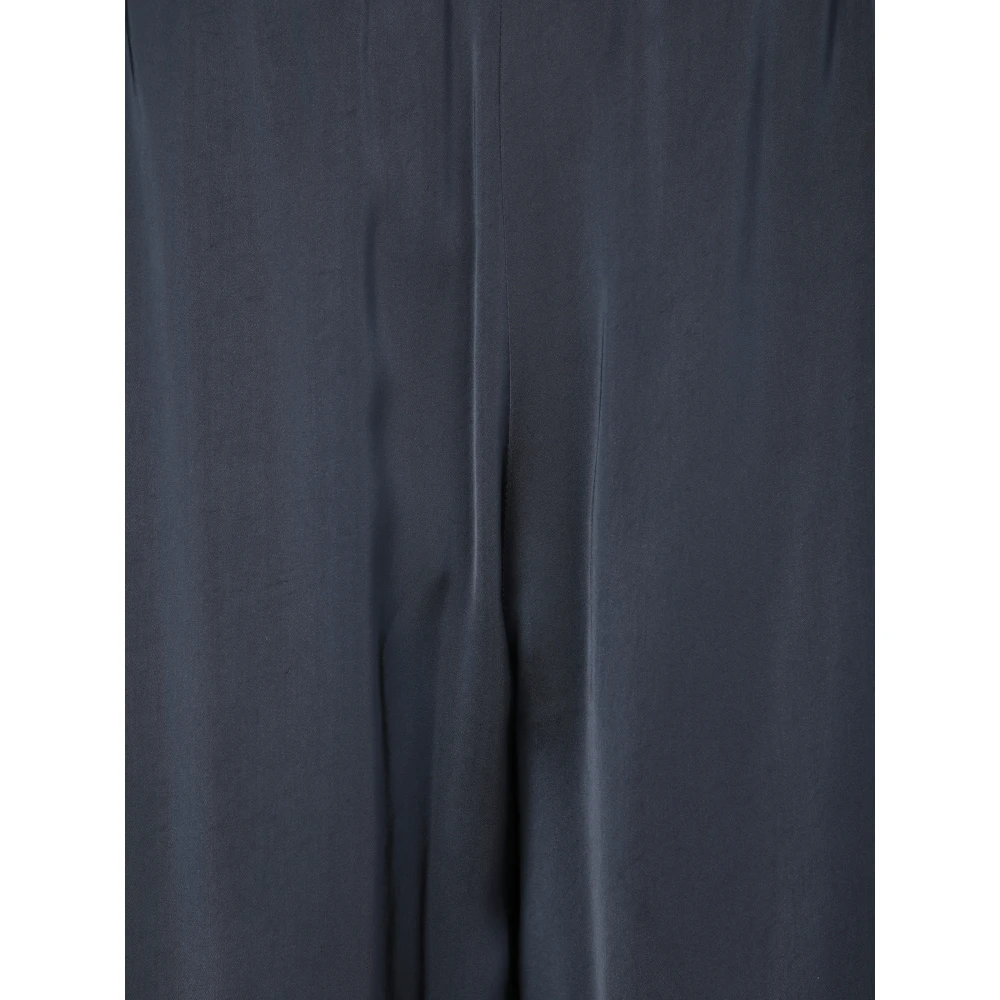 Fabiana Filippi Midnight Blue Wijde Snit Elastische Taille Broek Blue Dames