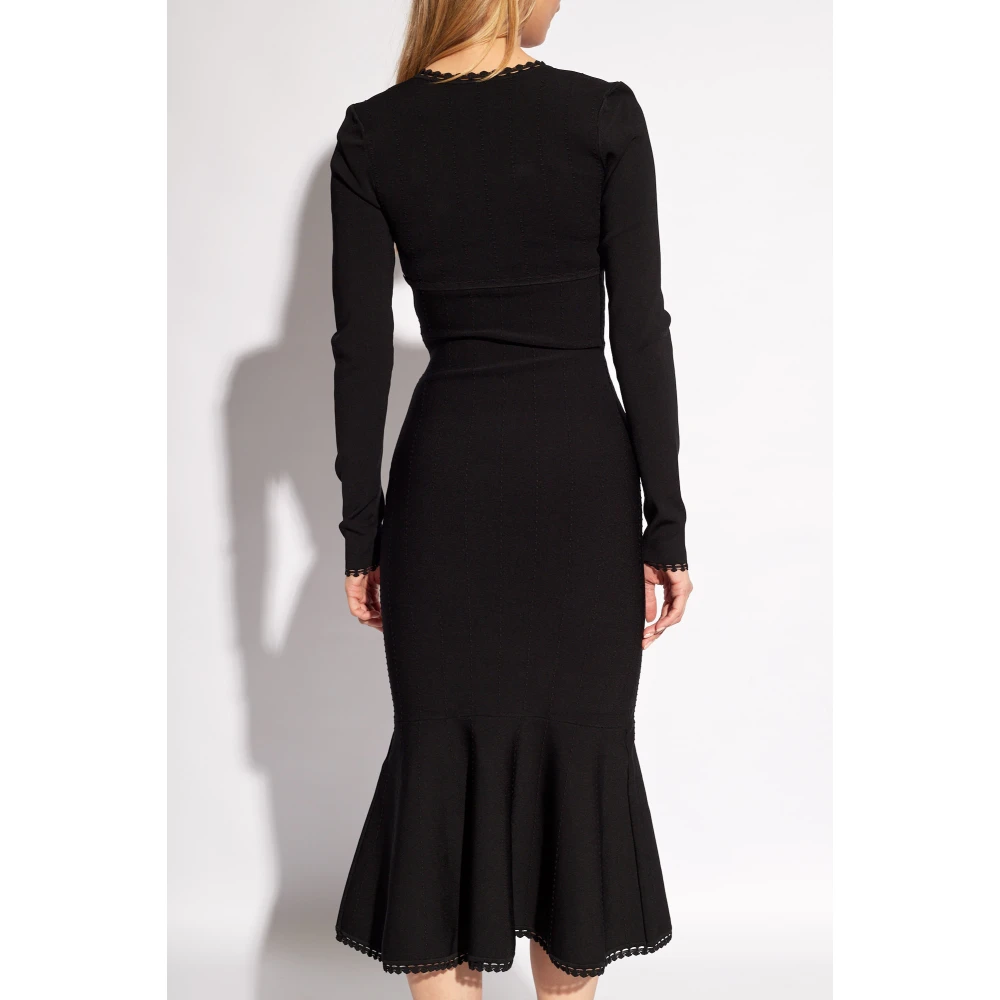 Victoria Beckham VB Body collectie jurk Black Dames