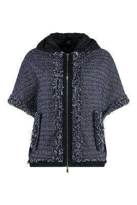 Boucle Stickad Huva Kappa