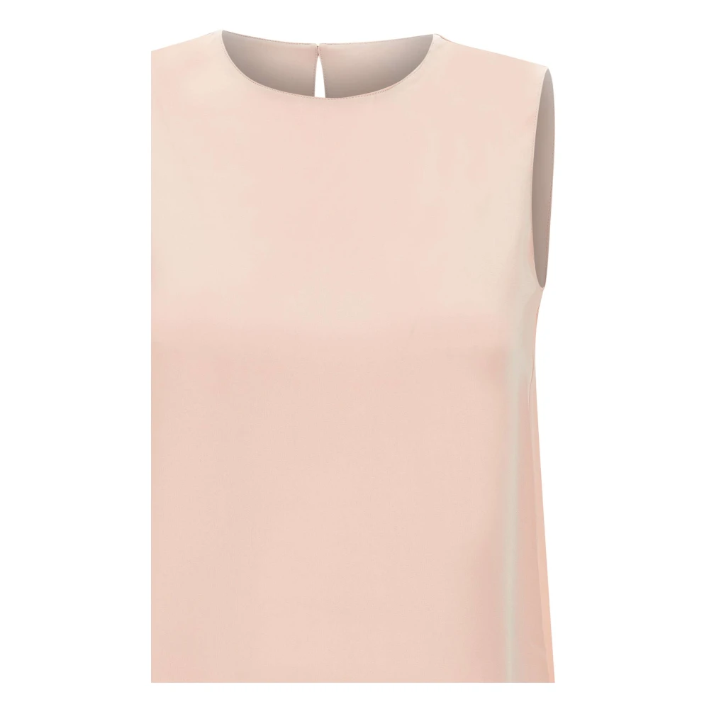 Theory Zijden Georgette Roze Top Pink Dames