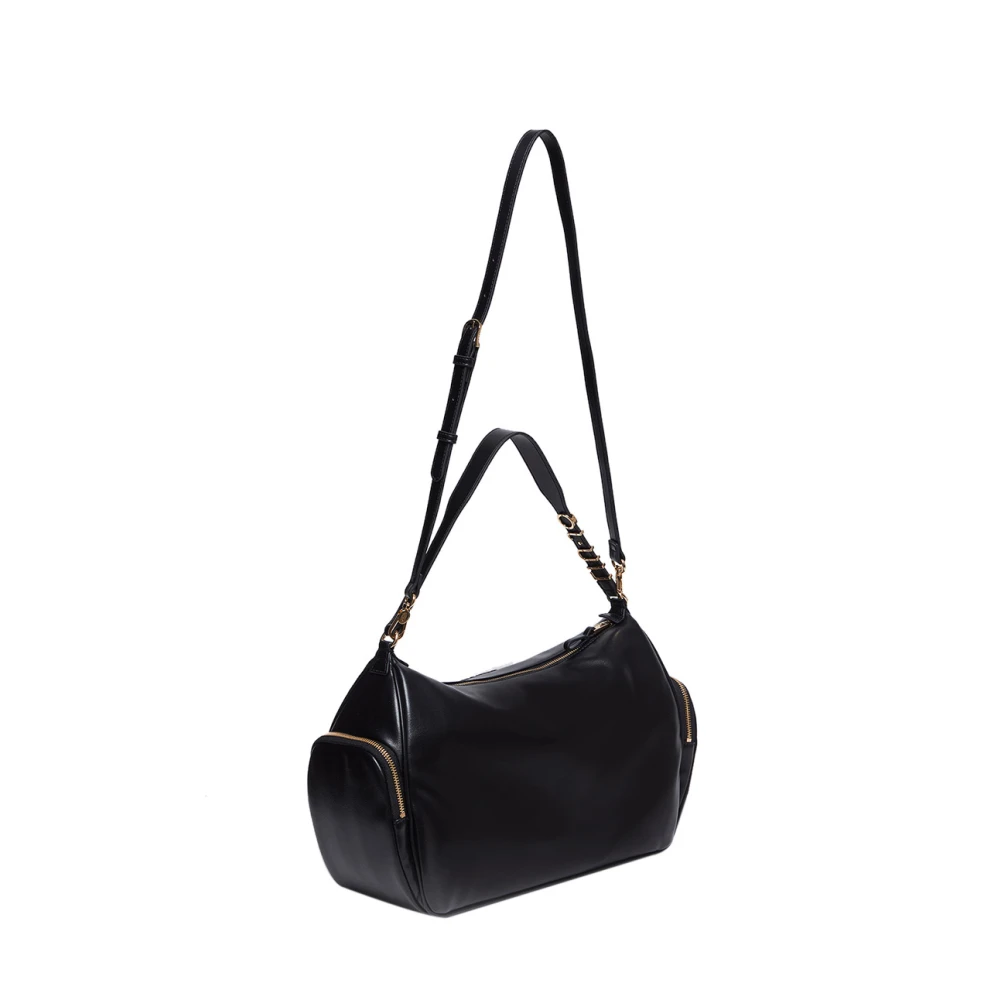 Liu Jo Zwarte Schoudertas met Gouden Details Black Dames
