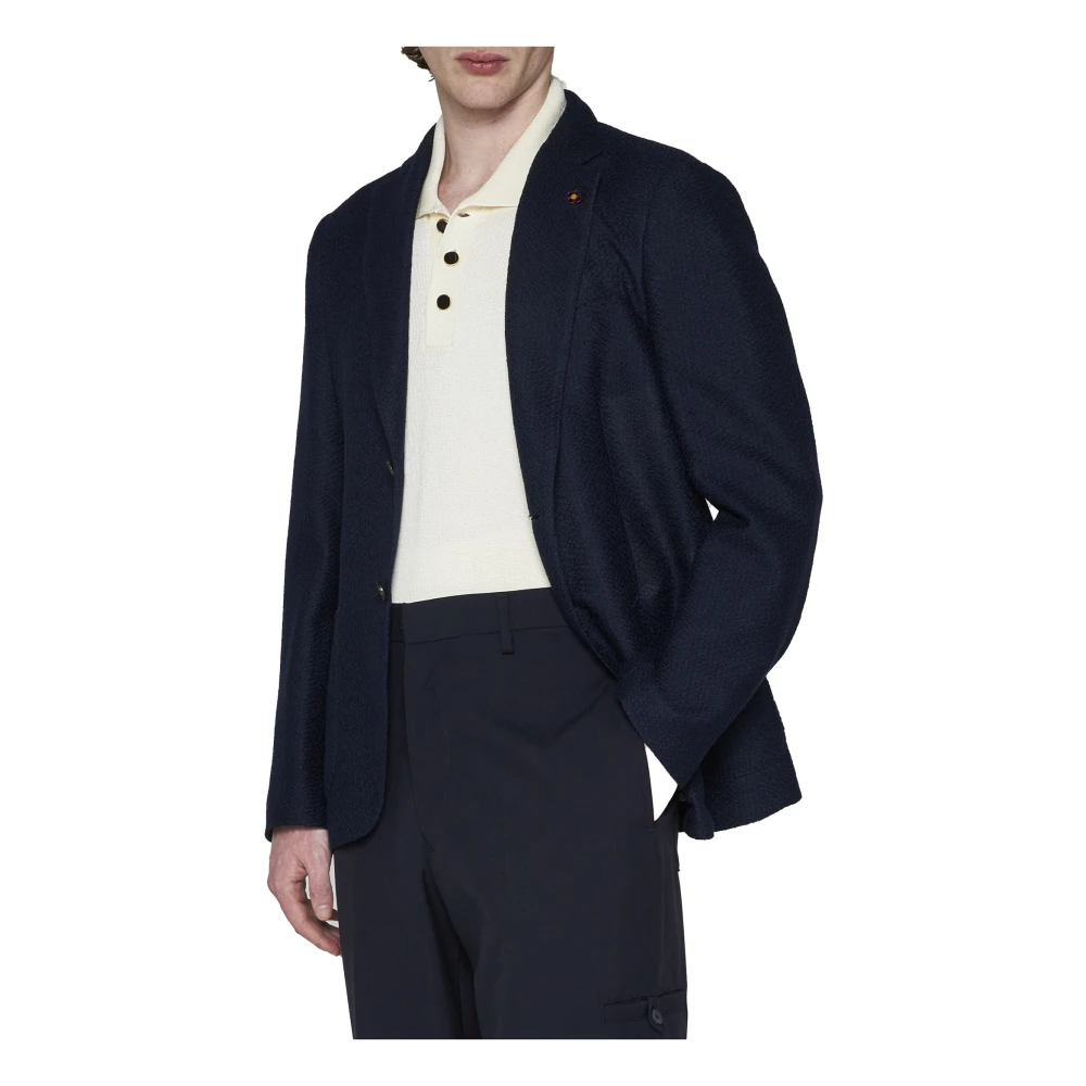 Lardini Blauwe Herenjassen Blue Heren