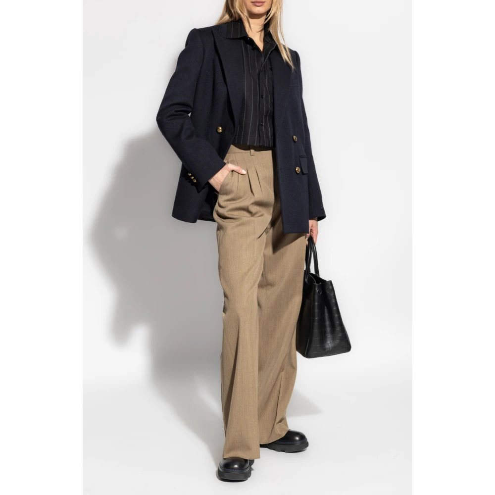 Burberry Kort shirt met zak Black Dames