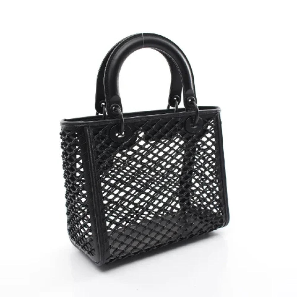 Dior Vintage Pre-owned Leather dior-bags Black Dames
