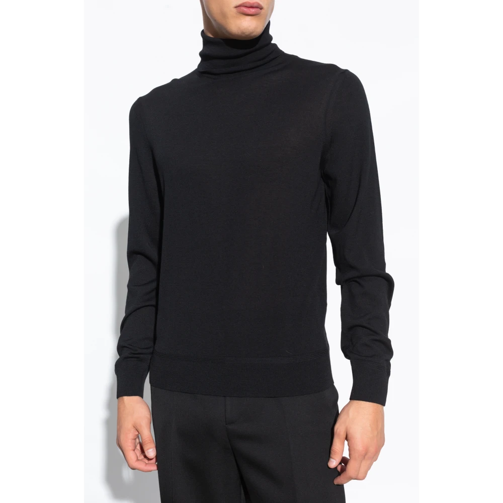 Tom Ford Wollen Turtleneck Sweater Black Heren