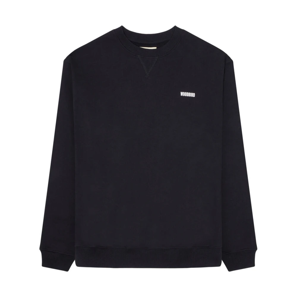 Woodbird Ganbei Crew Sweatshirt Black Heren