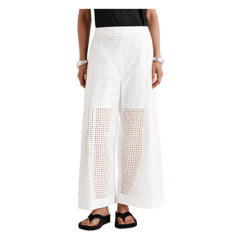 Meimeij Women's White Wide Trousers, Xl, M6ea37 Wide Trousers