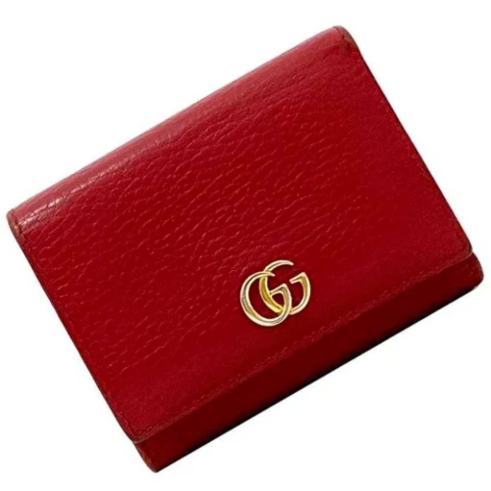 Gucci Vintage Pre-owned Leather wallets Red Dames