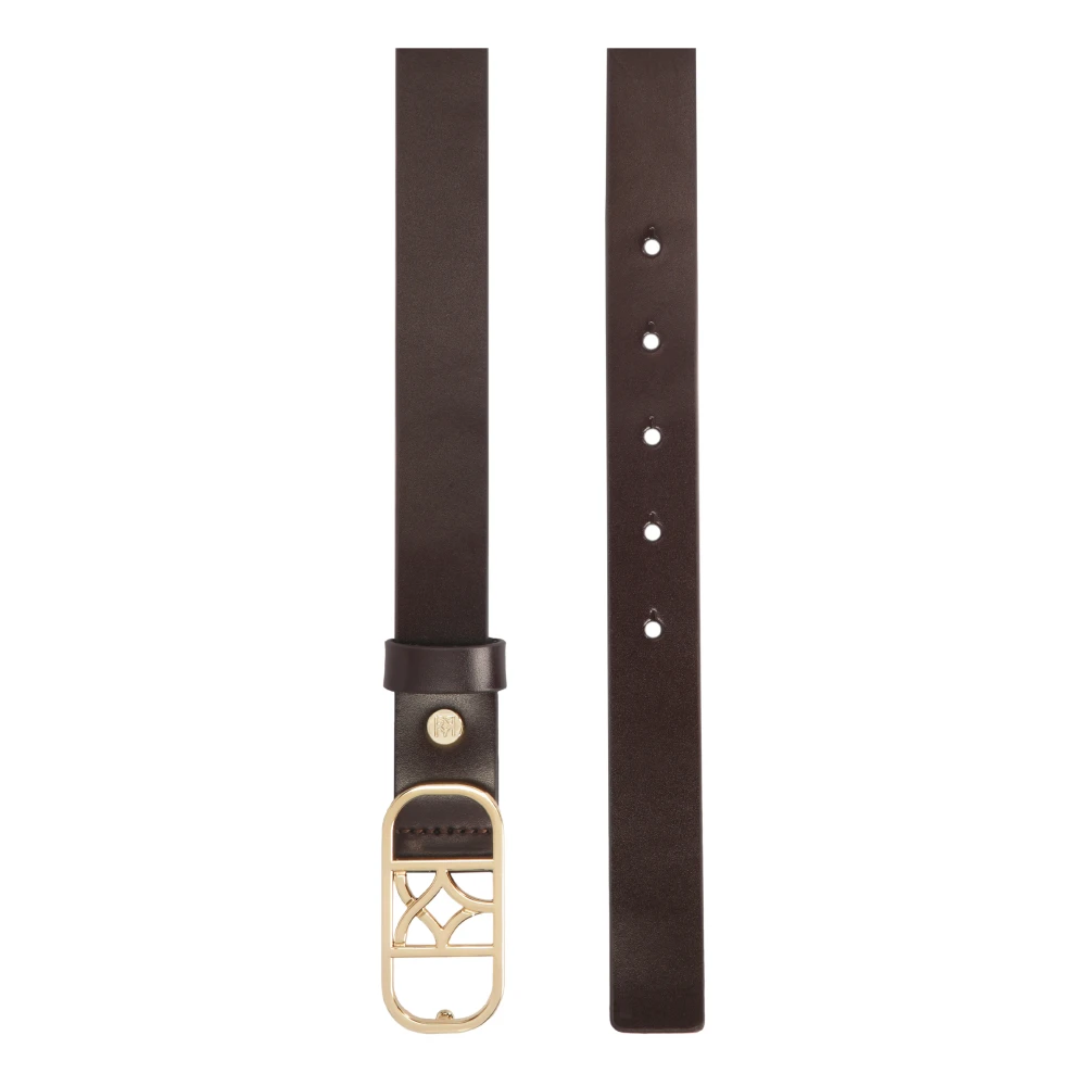 Kazar Donkerbruine riem met elegant gesp Brown Dames