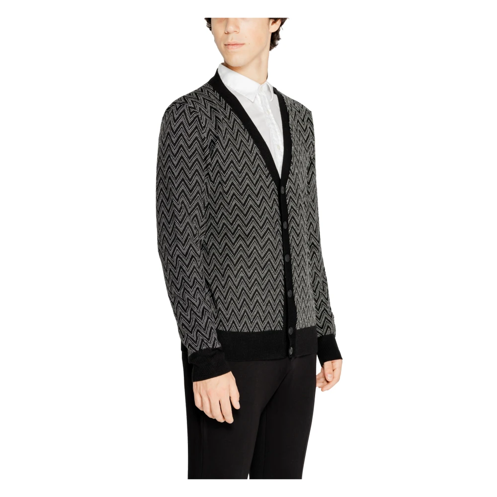 Antony Morato Mohair Blend Herentrui Black Heren