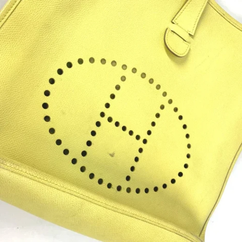 Hermès Vintage Pre-owned Leather crossbody-bags Yellow Dames