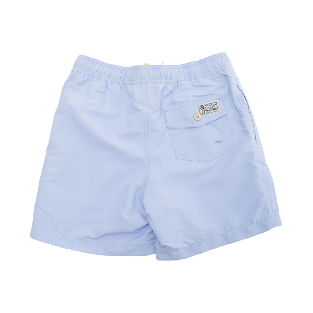 Polo Ralph Lauren Blauwe Zee Kleding Zwembroek Elastische Taille Blue Heren