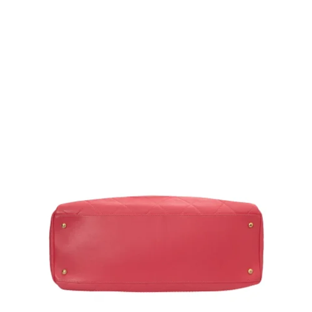 Chanel Vintage Pre-owned Leather handbags Pink Dames