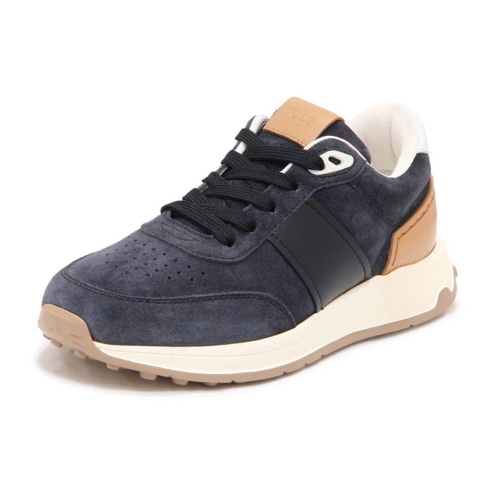 Tod's Men's Blue Sneakers, 6 Uk, Running Mid Volume 63K