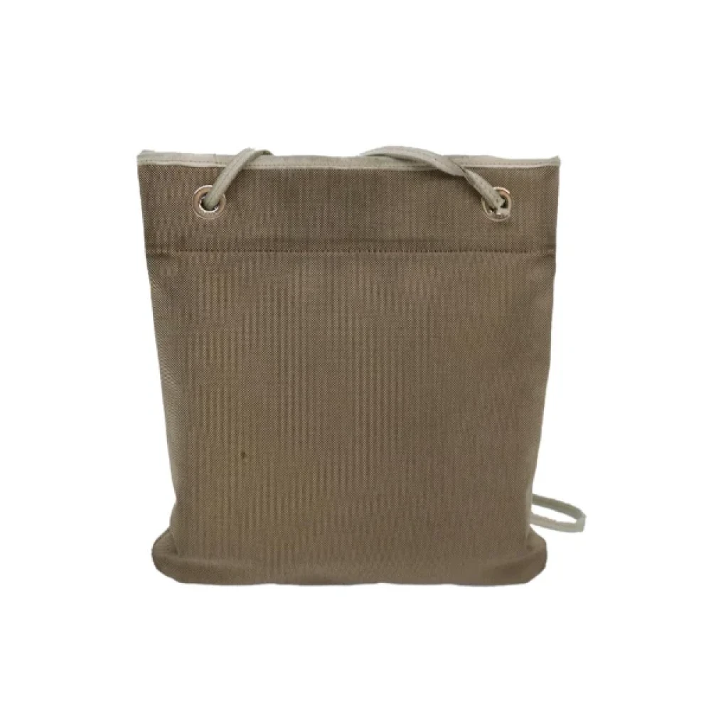 Prada Vintage Pre-owned Canvas prada-bags Beige Dames