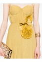 robe-moutarde-paillettes-fleurs