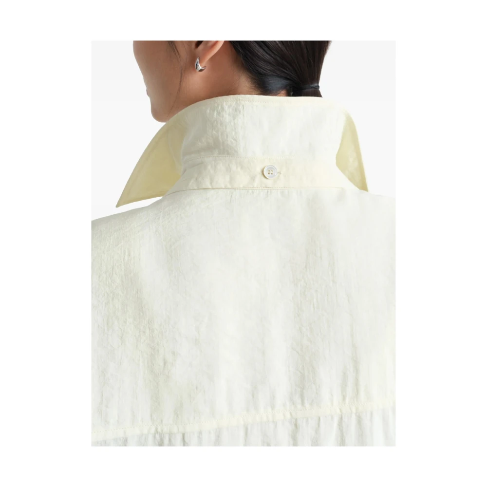 Lemaire Witte Klassieke Knopen Blouse White Dames