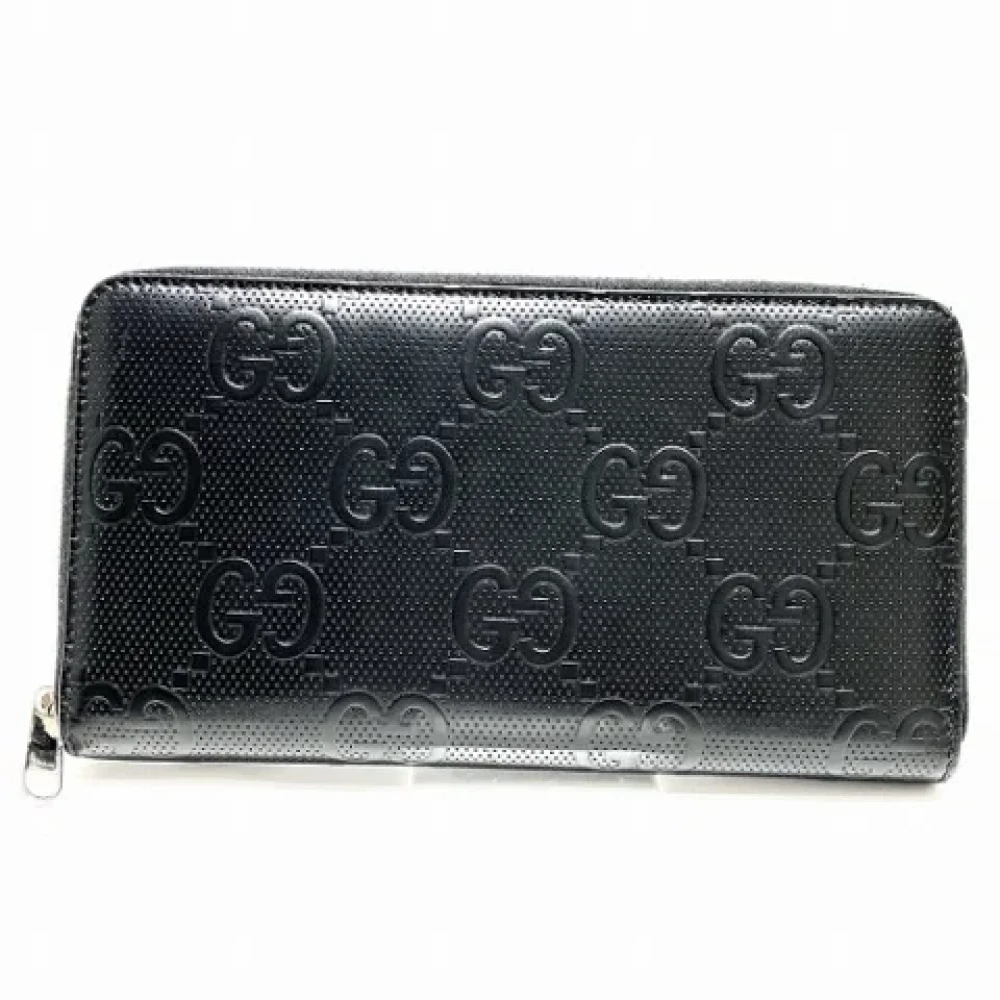 Gucci Vintage Pre-owned Leather wallets Black Dames