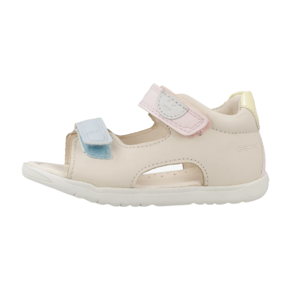 Geox Girls Beige Macchia Sandals For Size 21 Eu
